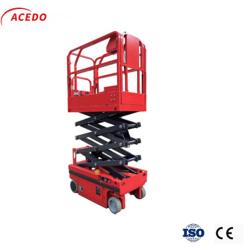 Самоходная электрическая ножничная подъемная рабочая платформа