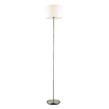 Elegant Polyresin Floor Lamp with Lampshade for Bedroom and Living Room