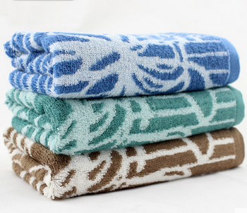 Bamboo face jacquard towels, 100% bamboo for pile face towels