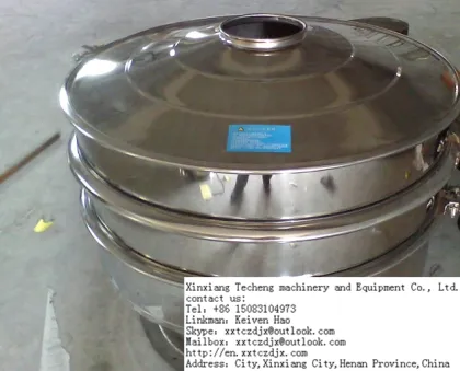 rotary vibrating screen for titanium ore