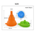 2018 Hot Sale New Kitchen Tool Silicone Funnel Food-grade Multi-layer Folding Silicone Portable Funnel 10 Colors