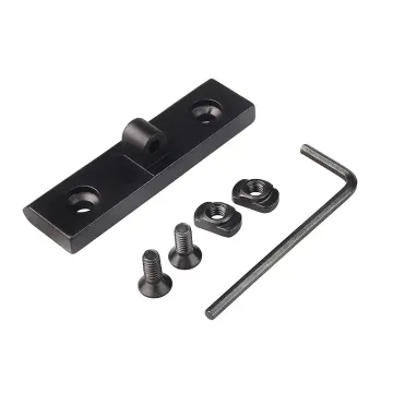 Aloi aluminium bipod taktik luaran dan penyesuai gunung tripod dalam warna hitam: penyelesaian pemasangan cepat