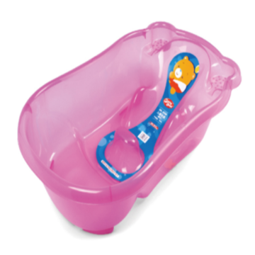 Baignoire bébé transparente avec lit de bain injecté