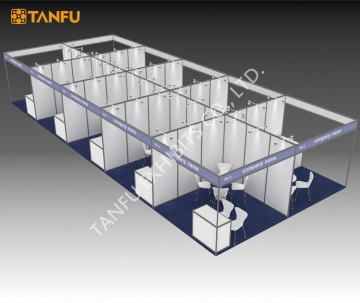 TANFU 10'x10' or 10ft x 10ft Standard Tradeshow Booth with Shell Scheme
