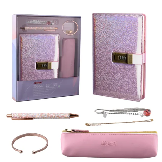 Luxury A5 Notebook Set with Pen Necklace - Executive Gift Ideas