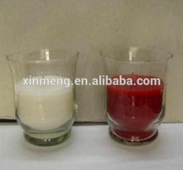 glass candle for home decoration / with difference scents outdoor candle hurricane candle