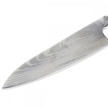 Cuchillo de chef japonés Damasco de acero inoxidable de 9 pulgadas