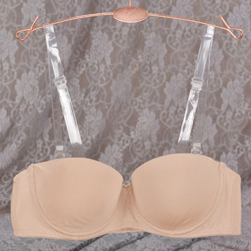 Strapless Nylon Bras with Adjustable Straps, Customized Logos and Colors are Welcome