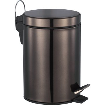 Simple Stainless Steel Trash Bin
