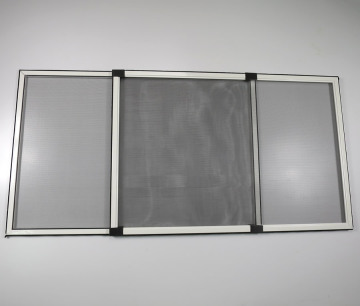 Adjustable window screens with fiberglass net