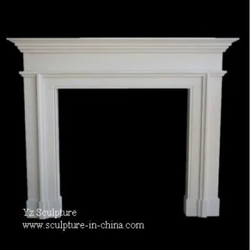 Simple Marble Fireplace Mantel
