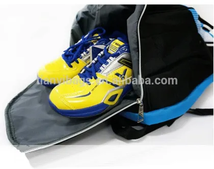 Custom badminton bag with shoes pocket