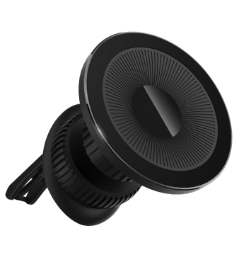 Customizable ODM & OEM Phone Holder: 360° Rotating Car Air Vent Wireless Charger with Magnetic Car Mount Design