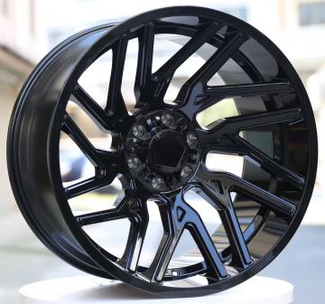 22-inch gloss black multi-spoke wheels