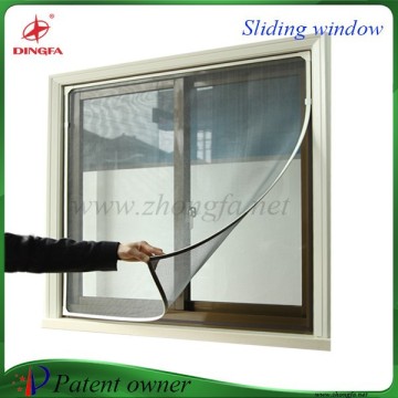 Low cost flexible waterproof window screen for sliding window