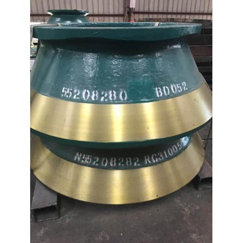 stone cone crusher parts Nord cone crusher spare parts bowl liner Supplier