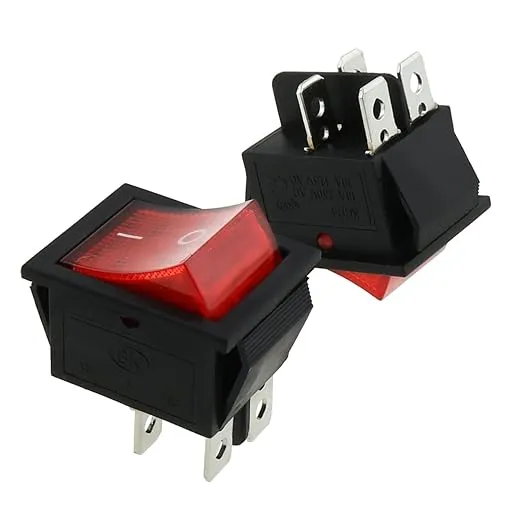 High Quality Universal 4-PIN Illuminated Rocker Switch KCD4-201 250V/6A