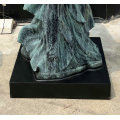 Bronze Winged Victory Statue with Historic Green Finish