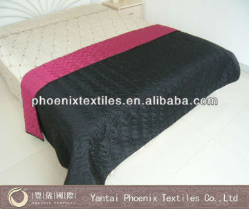 hotel use cheap quilted bed throw