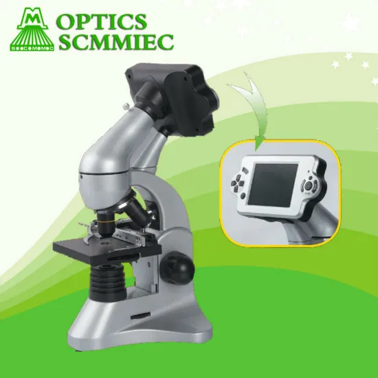 SC-45 LCD digital student microscope with 2.0MP camera and 3.5inch LCD screen
