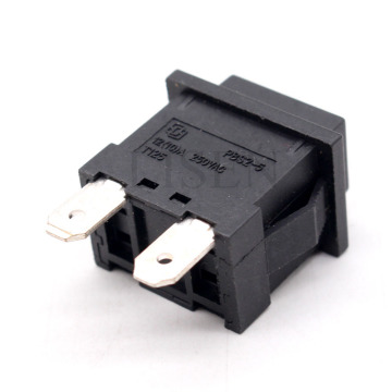 Black Plastic Push Button Switch PBS2-5 T125 12(10)A 250VAC for Car