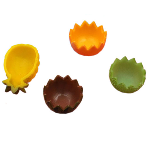 New Lovely Fruit Craft Resin Flatback Cabochons Süße Wassermelone Ananas Orange Puppenhaus Essen Schleim Charms Fairy Garden Decor