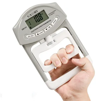 Digital Hand Dynamometer Grip Strength Meter - Camry Grip Strength Tester 198Lbs/90Kg with LCD Screen