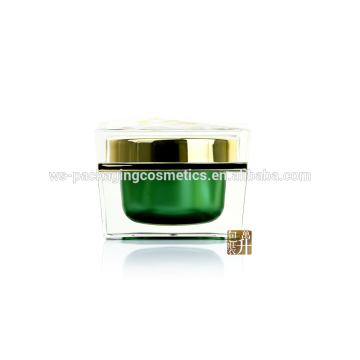 Luxury 30G 50G 100G Arcylic Square Jar with Lid