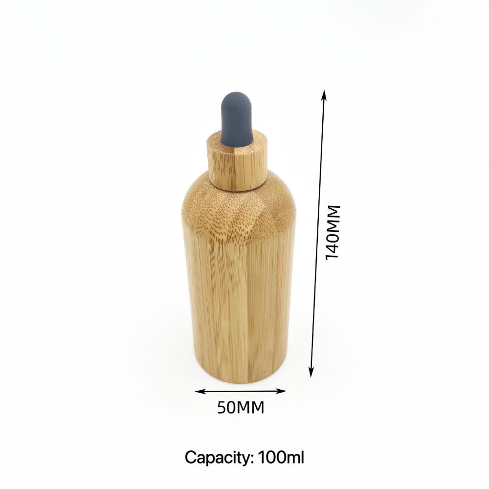 Bamboo Shell Glass Dropper Bottle