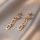 10Styles Mosquito repellent incense plate ear clip female pearl earrings hanging metal letter bone spiral spring