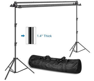 3-in-1 Multi Backdrop Stand: Adjustable Triple Crossbar for Heavy Duty Photo and Video Studio Use
