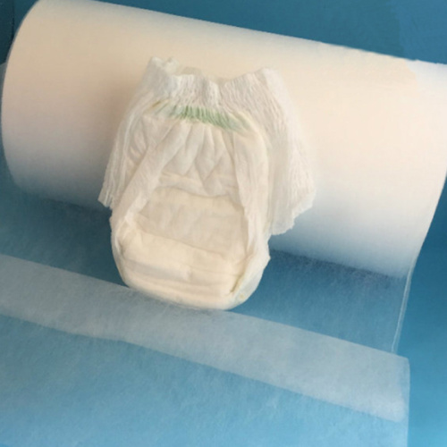 Super Soft Hydrophobic Fabric Nonwoven Untuk Baby Pull-up