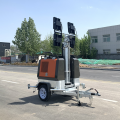 9 m portable light tower with lifting mast