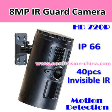 Weather-Proof IP66 Invisible IR Guard Camera