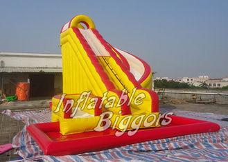 Durable PVC Inflatable Water Slide With Swimming Pool , Inf