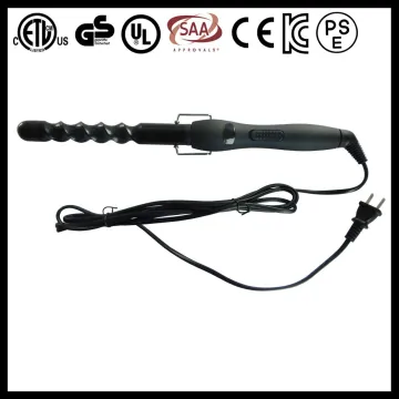 Black hot led hair roller hair perm machine with aluminum barrel
