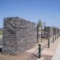 Gabion caixa de malha soldada galvanizada malha de arame gabion