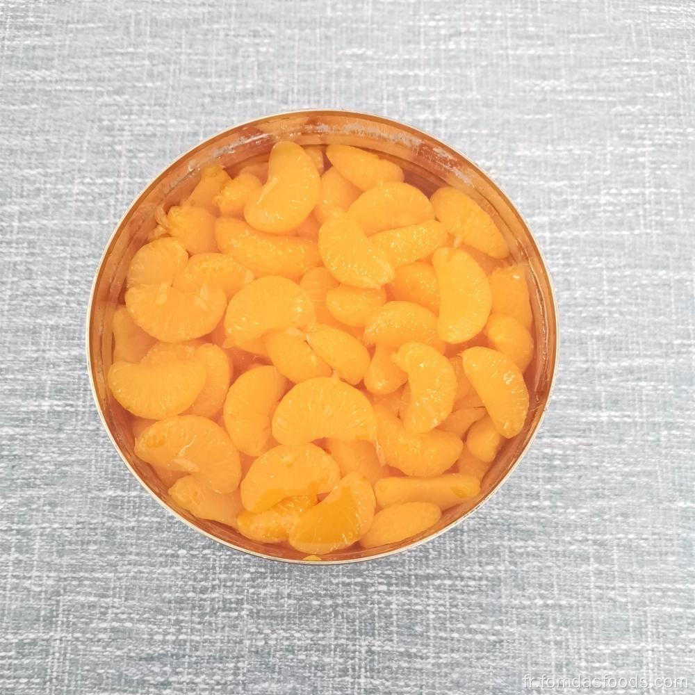 A10 Fruits orange en conserve en sirop d'orange