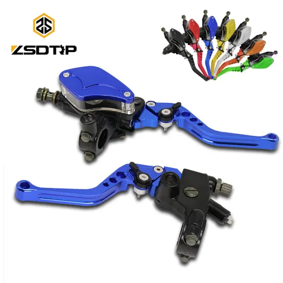 ZSDTRP 7/8" Universal Motorcycle Brake Handles Handlebars Hydraulic Clutch Master Cylinder Levers For Honda Yamaha