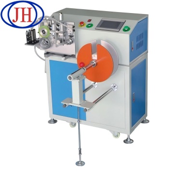 Máquina automática de enrolamento e bandagem de fio para medição de comprimento