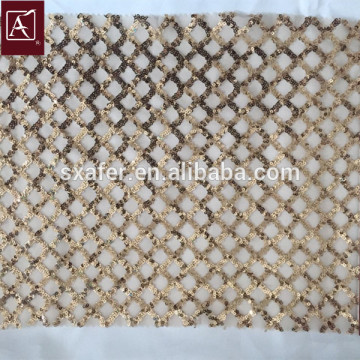 fashionn poly sequins embroidery fabric with best prices