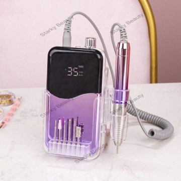 Hot Sale Professional Electric E-File Nail Drill Machine - 35000rpm Manicure Rechargeable Portable Polisher