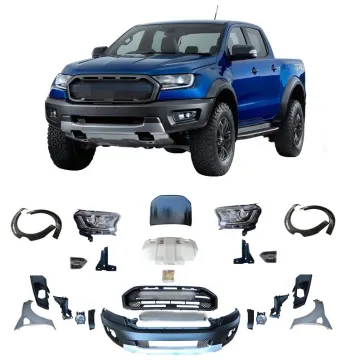 Ranger T6 T7 T8 4x4 Car Accessories: Fitted Raptor Style Face Lift Conversion Kits