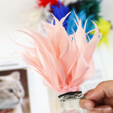 Vintage Floral Goose Feather Brooch: A Luxurious Women's Accessory for Hats, Hair, and Lapels