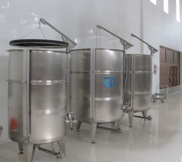 Stainless Steel Covered Floating Roof Tank for Milk, Yogurt, Beer, and Wine Storage