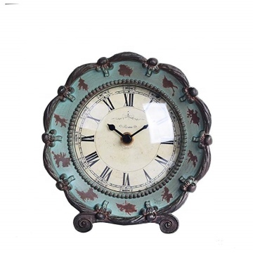 Horloge de table en étain chic