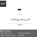 Luz de lâmpada pendente de alumínio moderno LED minimalista