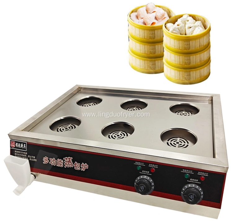 E6K Catering Kitchen equipment stainless steel electric steamer for steaming foods bun steamer