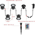 Spotlight de estanques LED de control remoto con control remoto de 24 key