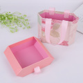 Special Hexagon Ribbon Handle Gift Paper Boxes Custom